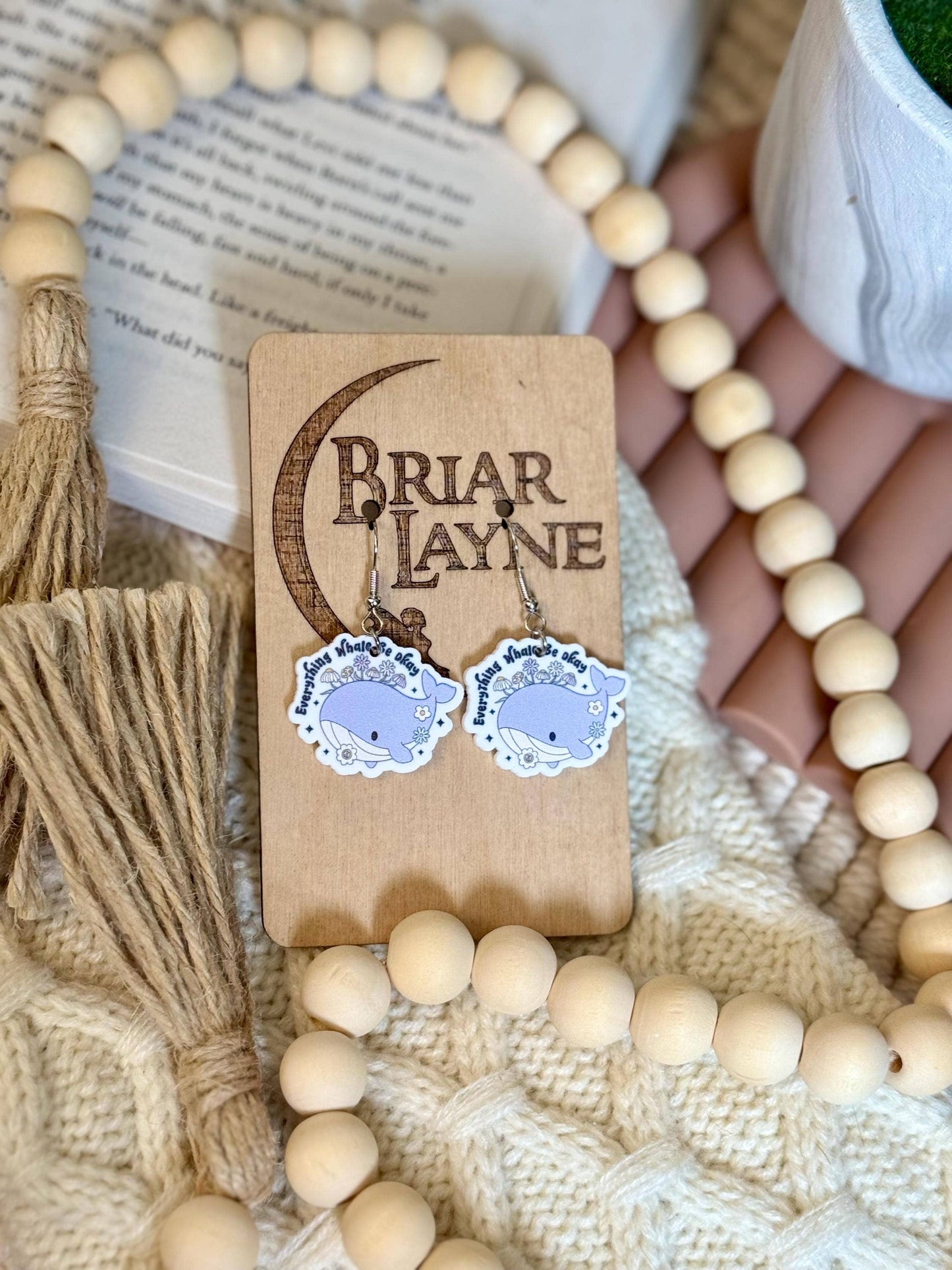 Everything Whale Be Ok Earrings
