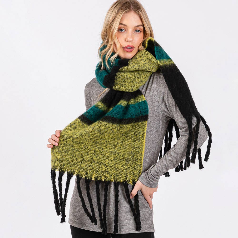 Multi Color Stripe Scarf