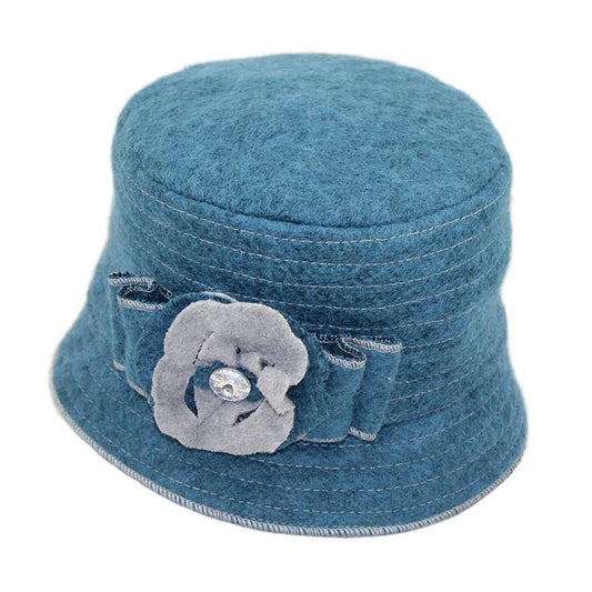 Boiled Wool Bucket Hat Winter
