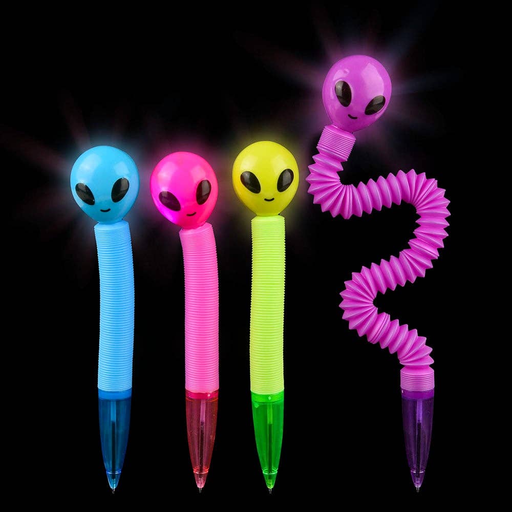 Light up Alien tube pen