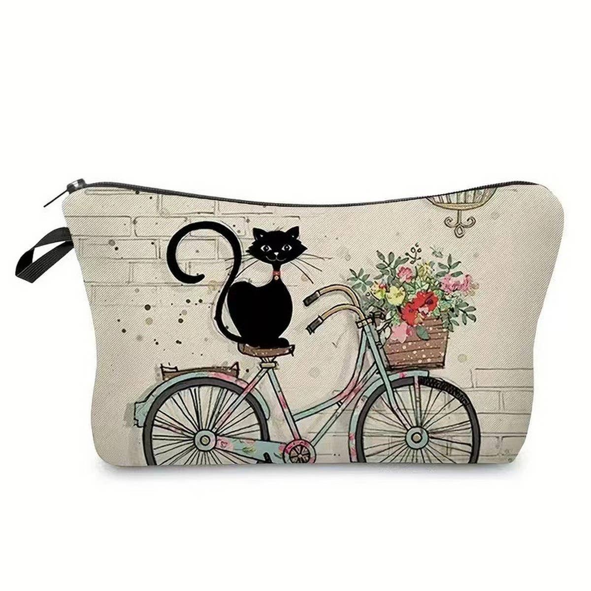 Retro cat creative cosmetic bag
