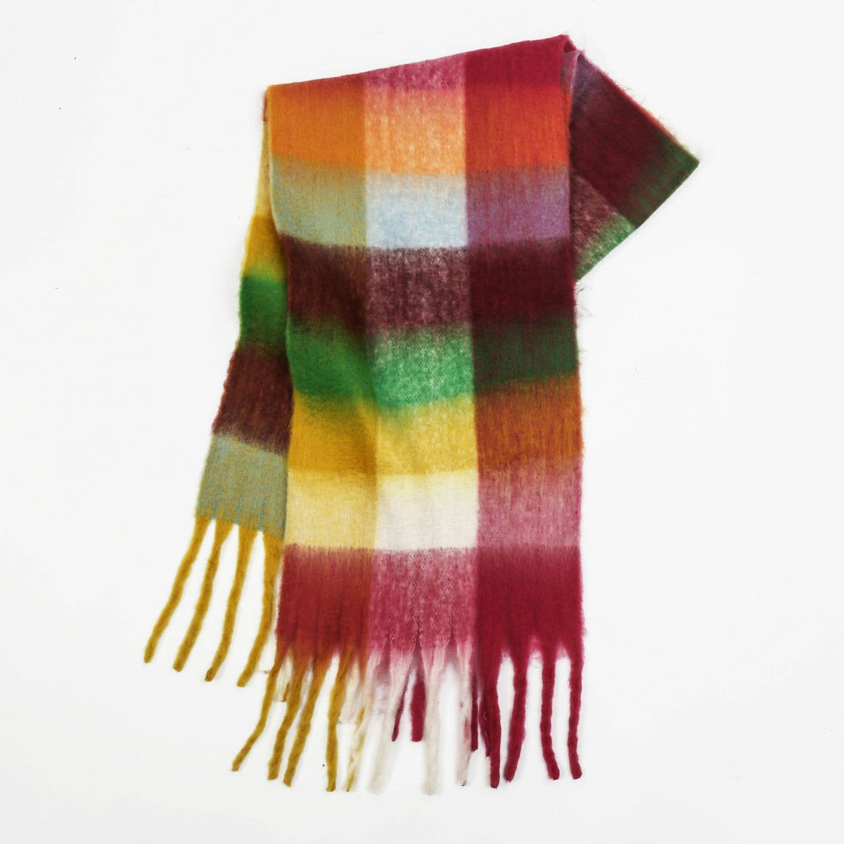 Colorful Plaid Scarf Shawl Scarf