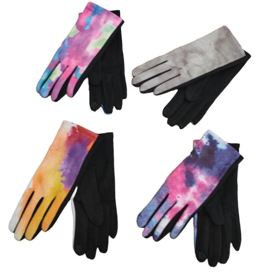 Abstract art winter Gloves
