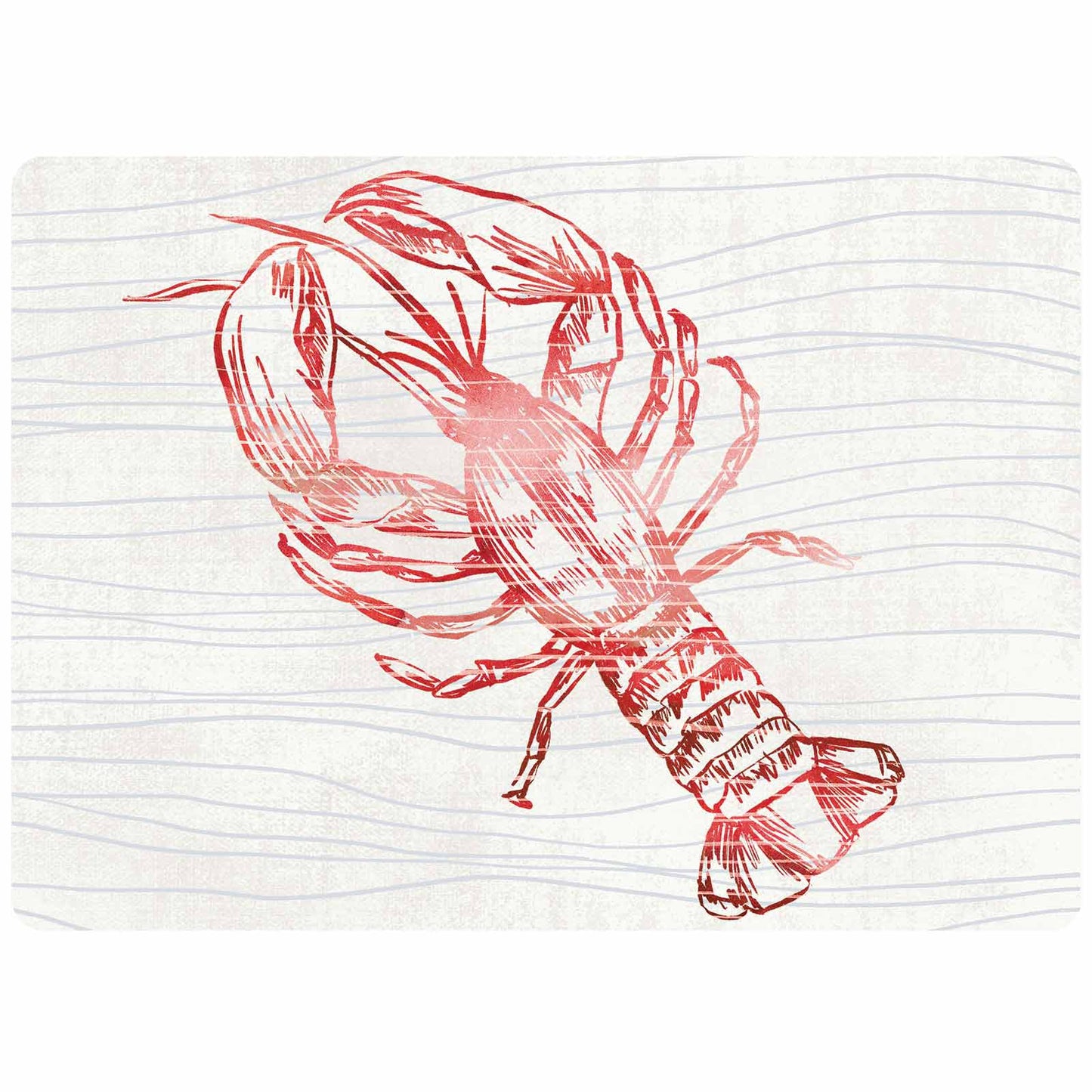RED LOBBY Cork-Backed Placemats, Set/4