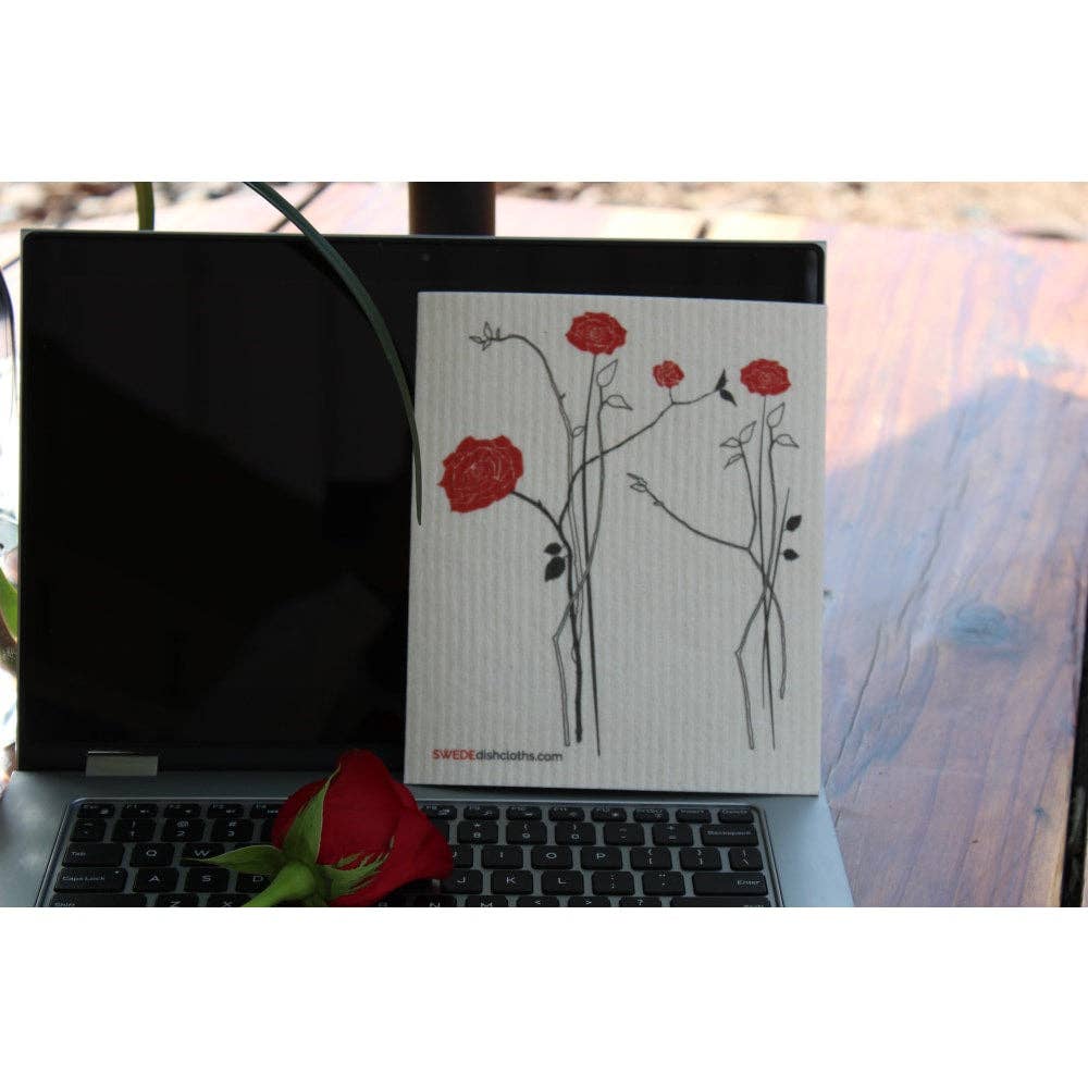 Swedish Dishcloth Elegant Roses