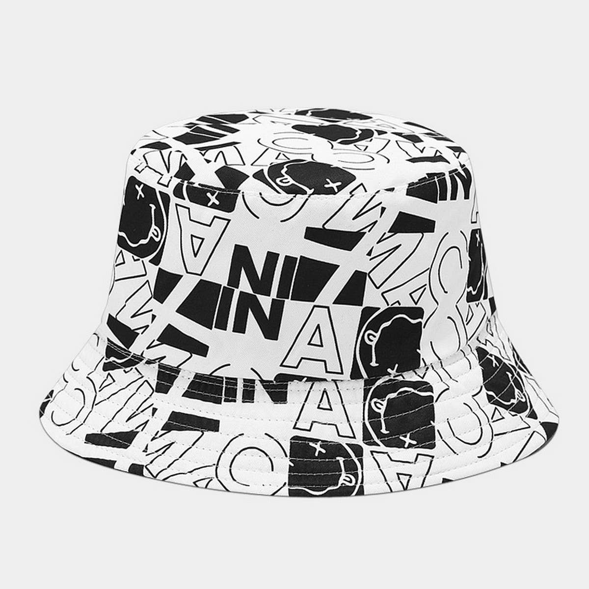 Graffiti reversable bucket hat