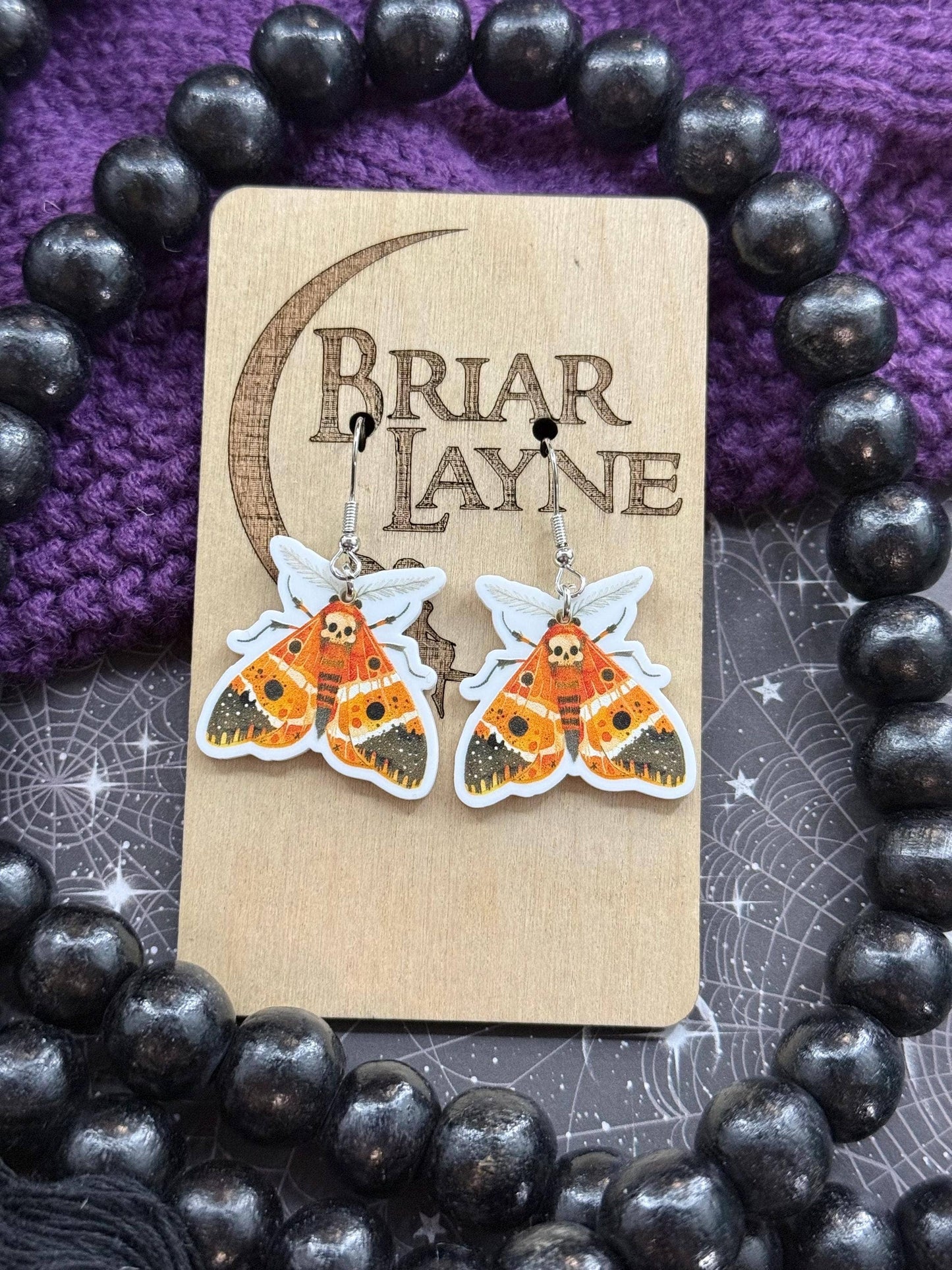 Moth Insect Earrings