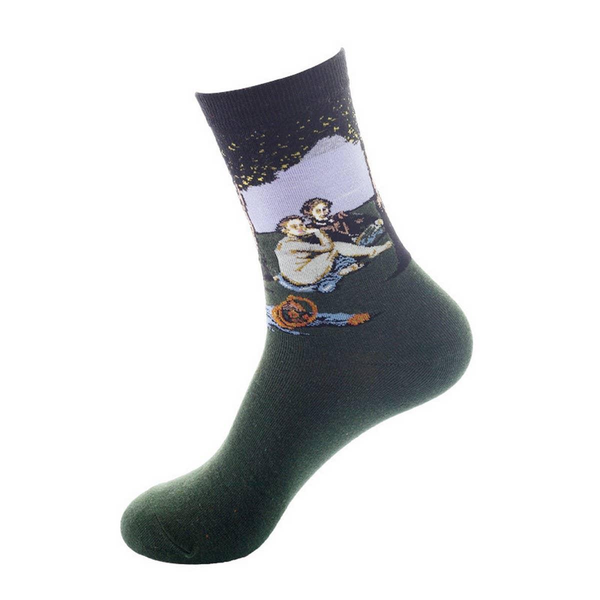 Oil painting socks