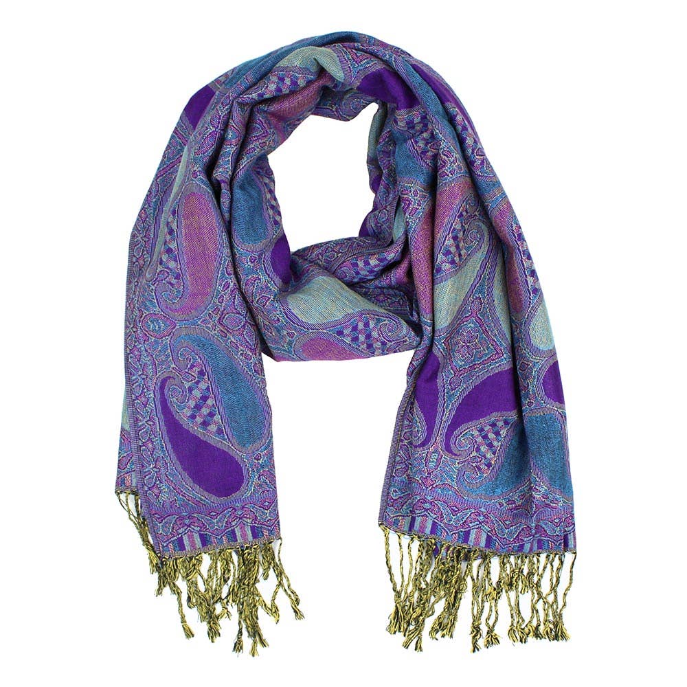 Large Paisley Pashmina Scarf Shawl