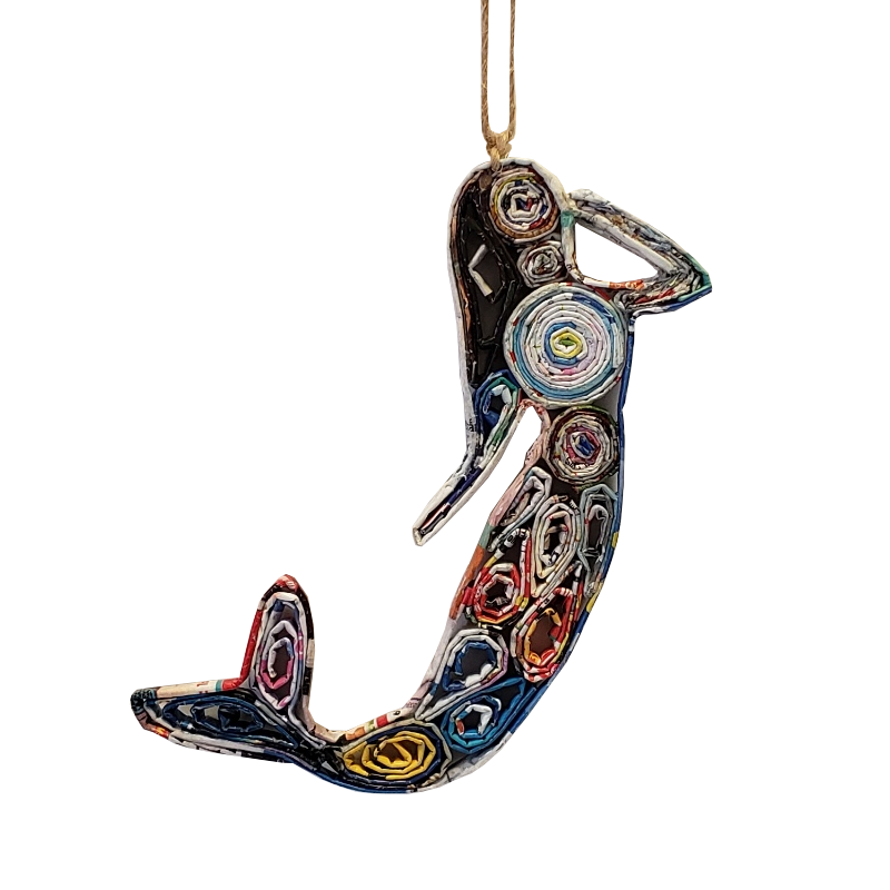 Mermaid Ornament - Recycled Paper