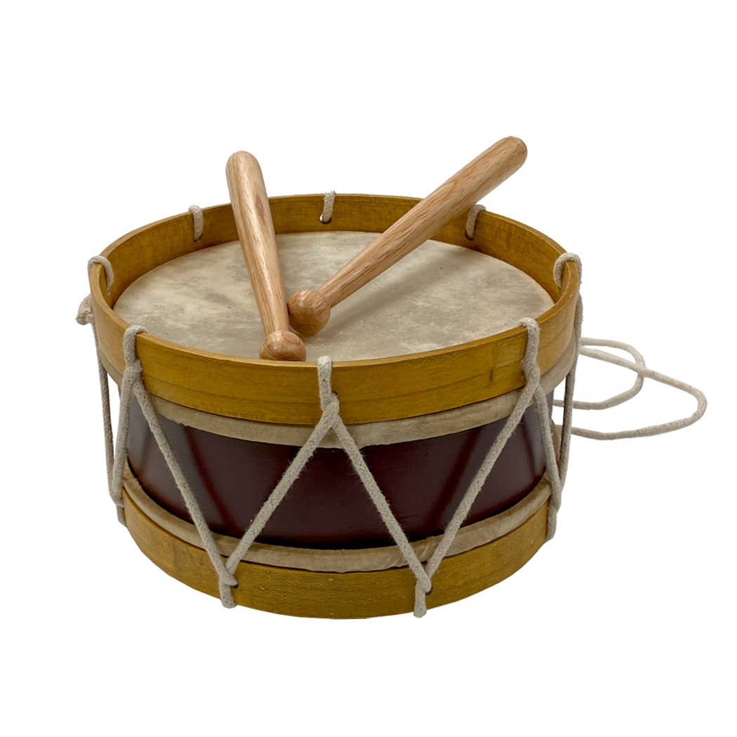 Civil-Revolutionary War Marching Drum & Drum Sticks, 7-1/2”