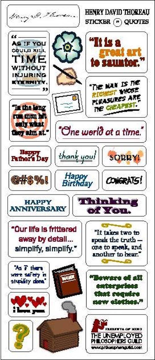 Henry David Thoreau Card