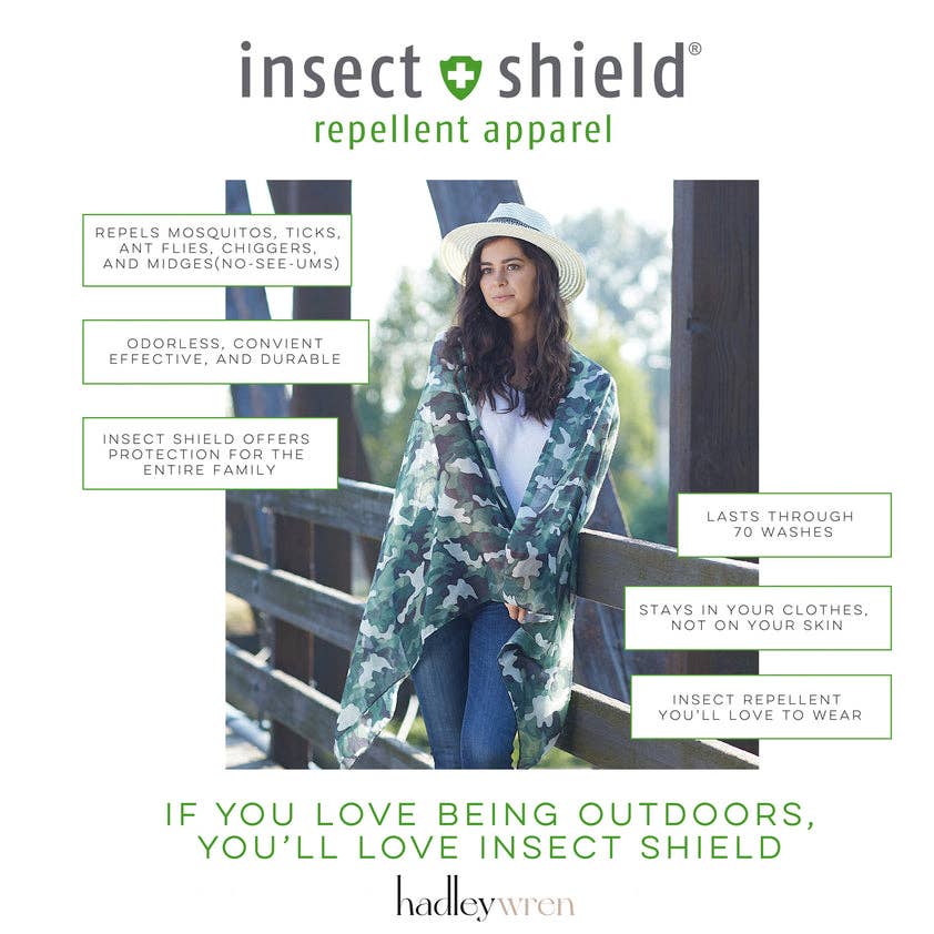 Insect Shield Scarf - Gray