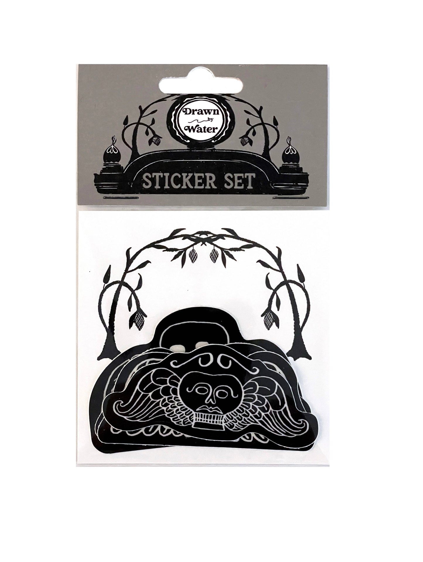 Momento Mori Deaths Head Vinyl Sticker- Set of 4