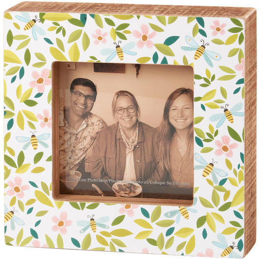 Flowers And Bees Box Frame