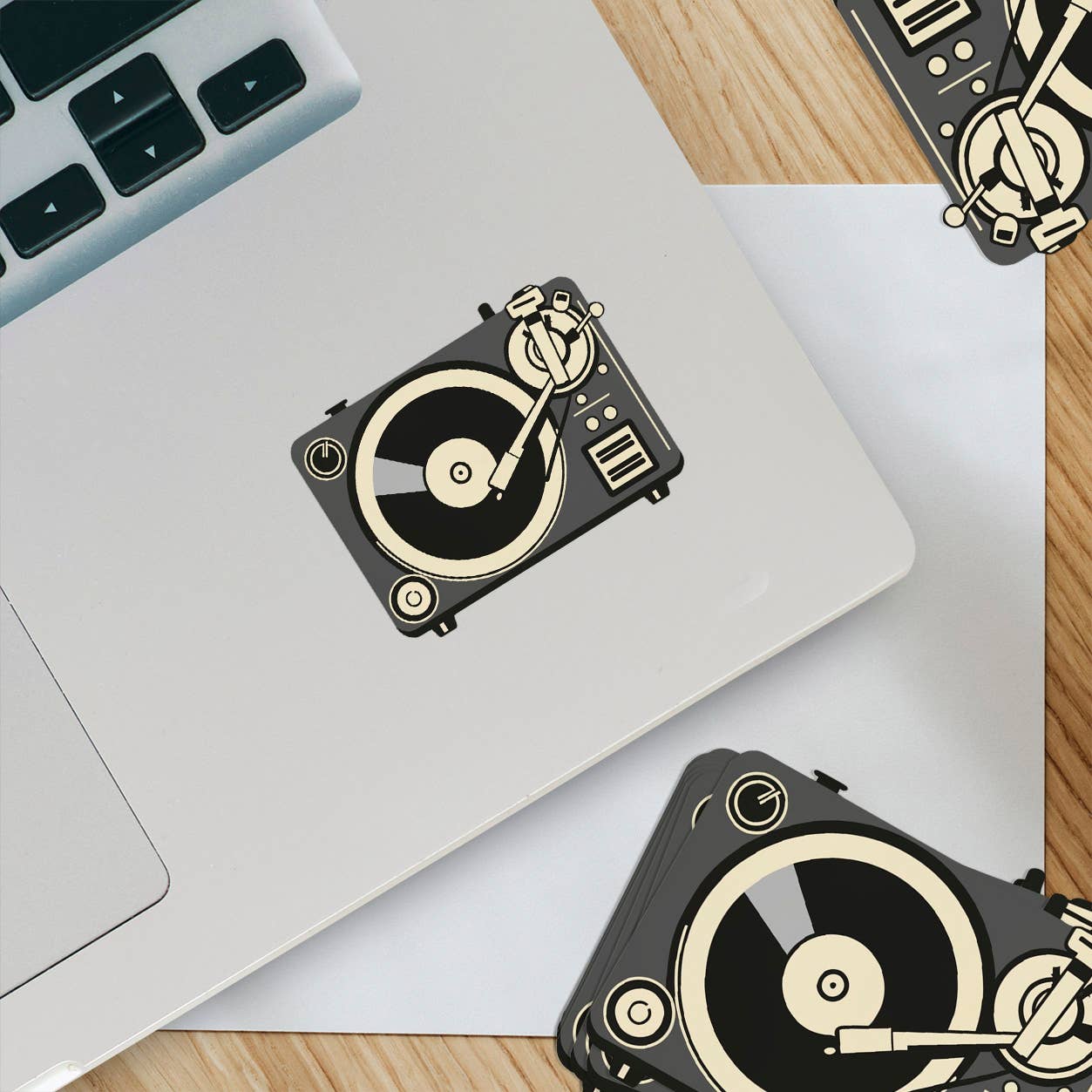 Old School Turntable - Record Player Sticker