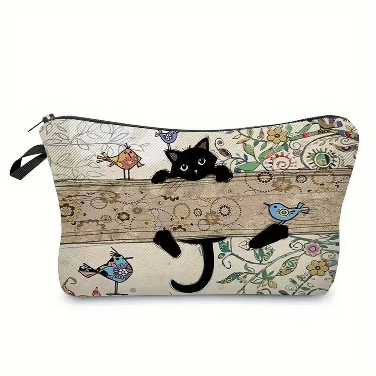 Retro cat creative cosmetic bag