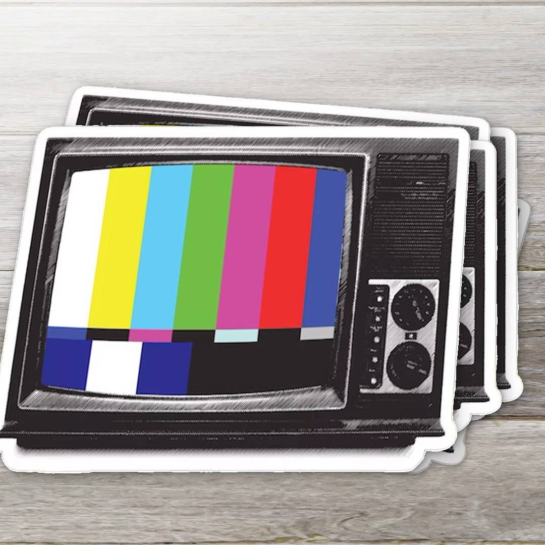 Do Not Adjust Your Set- Retro TV Sticker