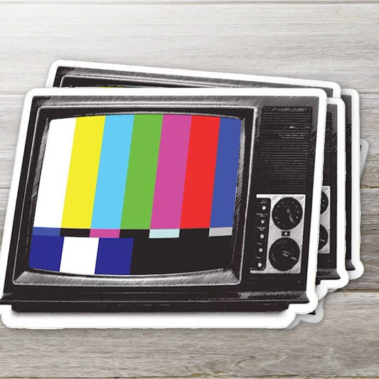 Do Not Adjust Your Set- Retro TV Sticker