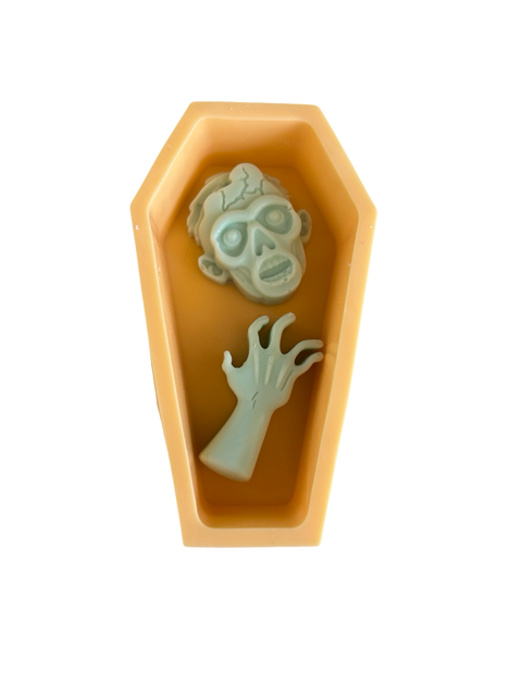 Coffin and Zombie Head Soaps