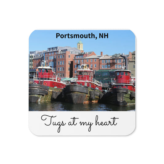 Portsmouth tugs at my heart cork-back coaster