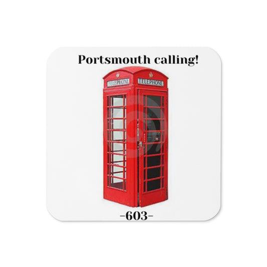 Portsmouth Calling cork-back coaster