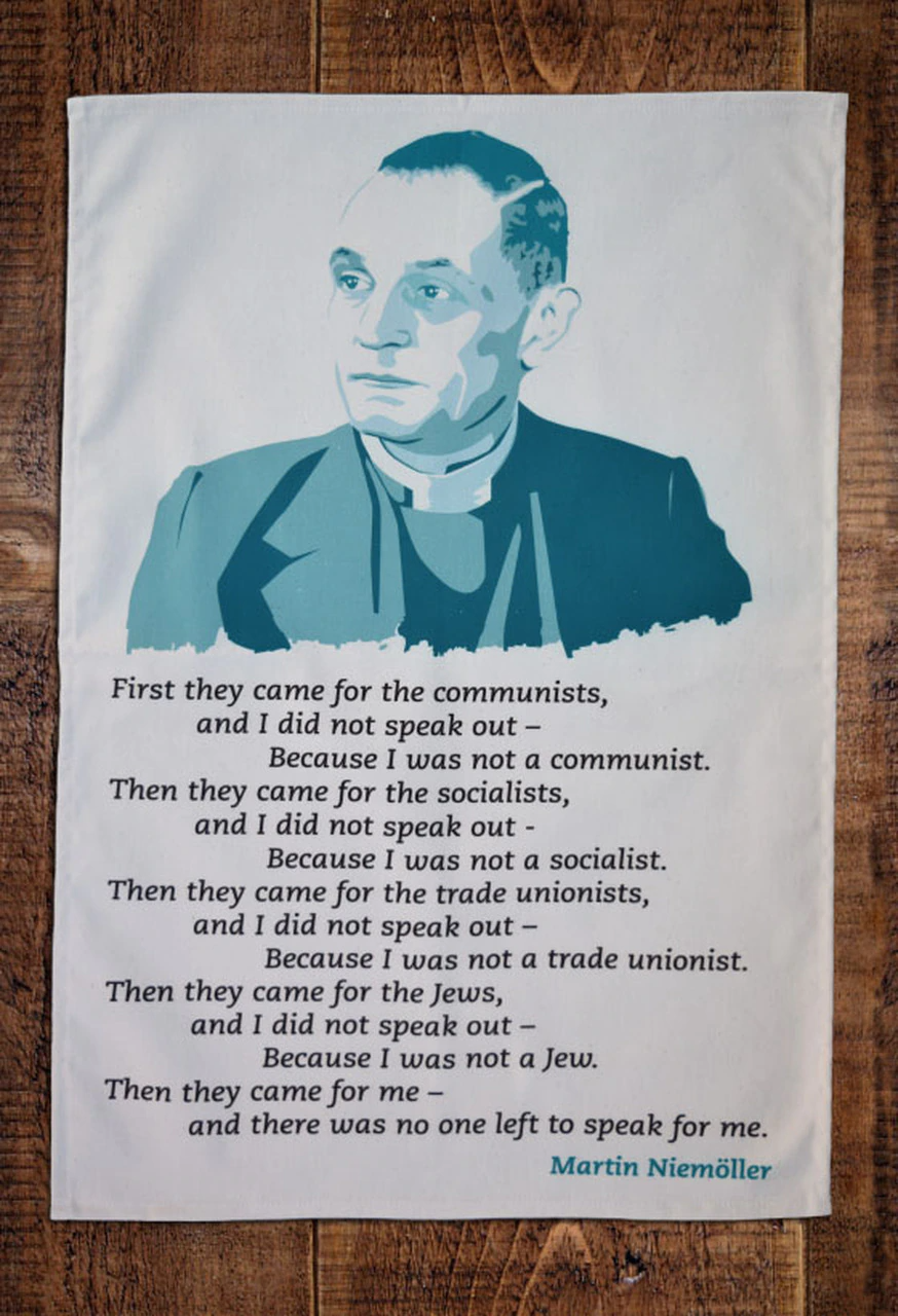 Martin Niemöller Tea Towel