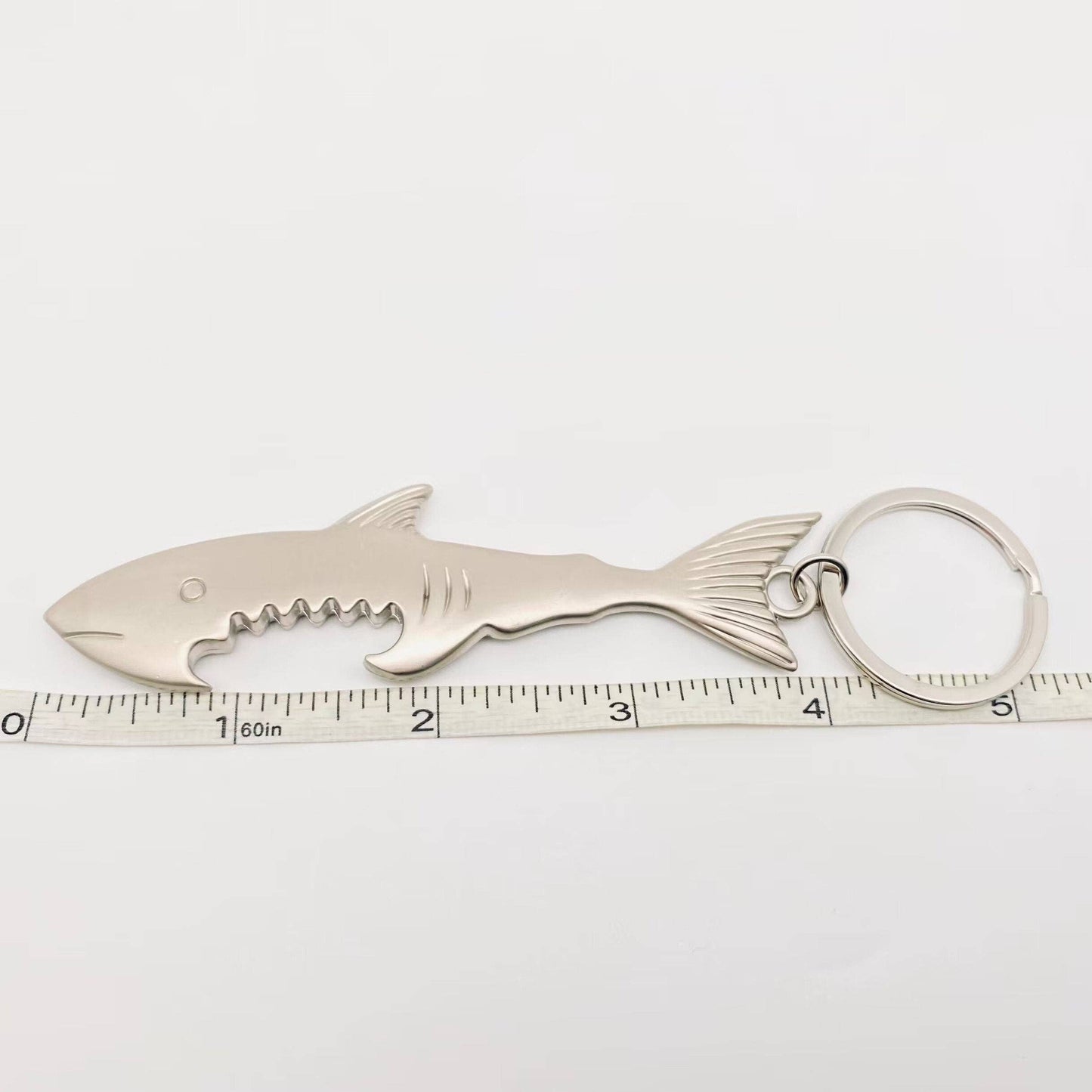 Shark Shape Bottle Opener Keychain