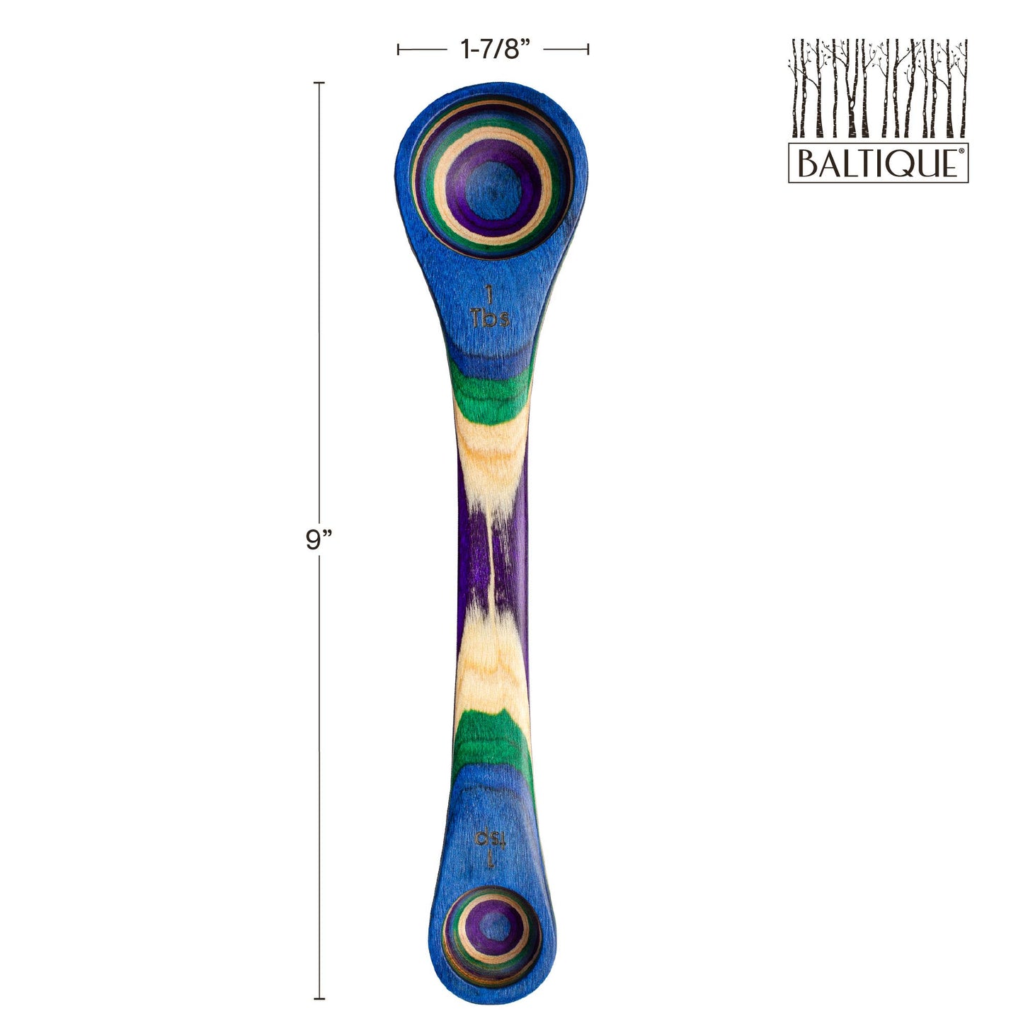 Baltique® Mumbai Colorful Wooden 2-in-1 Measuring Spoon