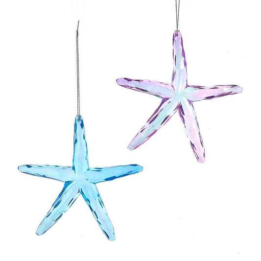 Acrylic iridescent starfish
