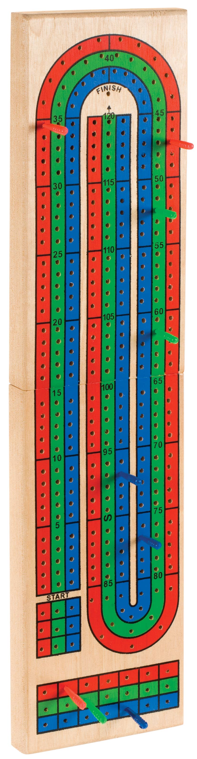 Triple Track Cribbage Board Game