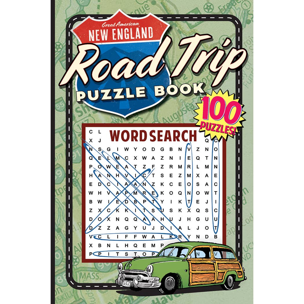 Great American New England Road Trip Puzzle Book