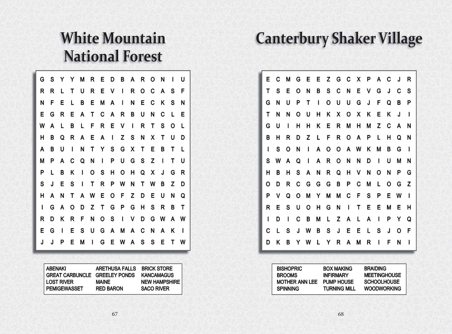 Great American New England Road Trip Puzzle Book