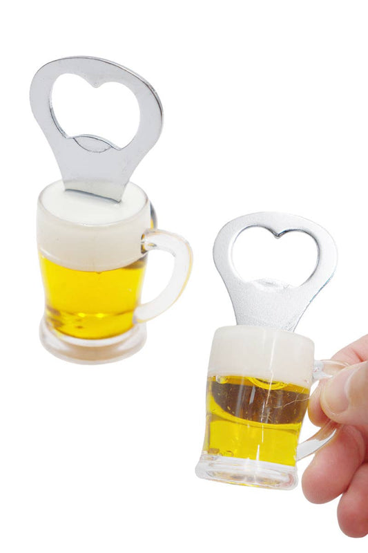 Mini Beer Glass Mug Magnetic Bottle Opener