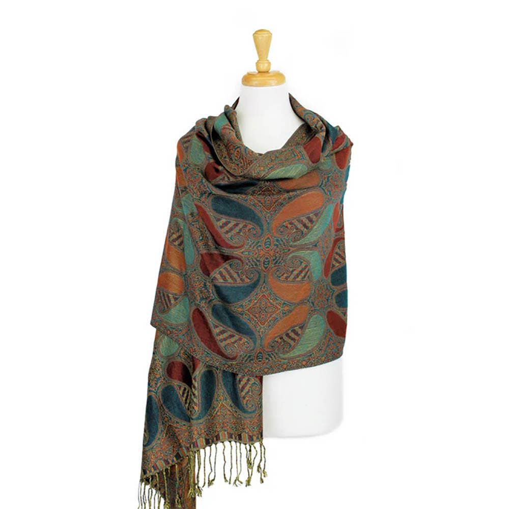 Large Paisley Pashmina Scarf Shawl
