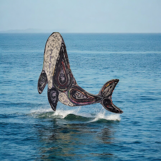 Whale Ornament - Recycled Paper