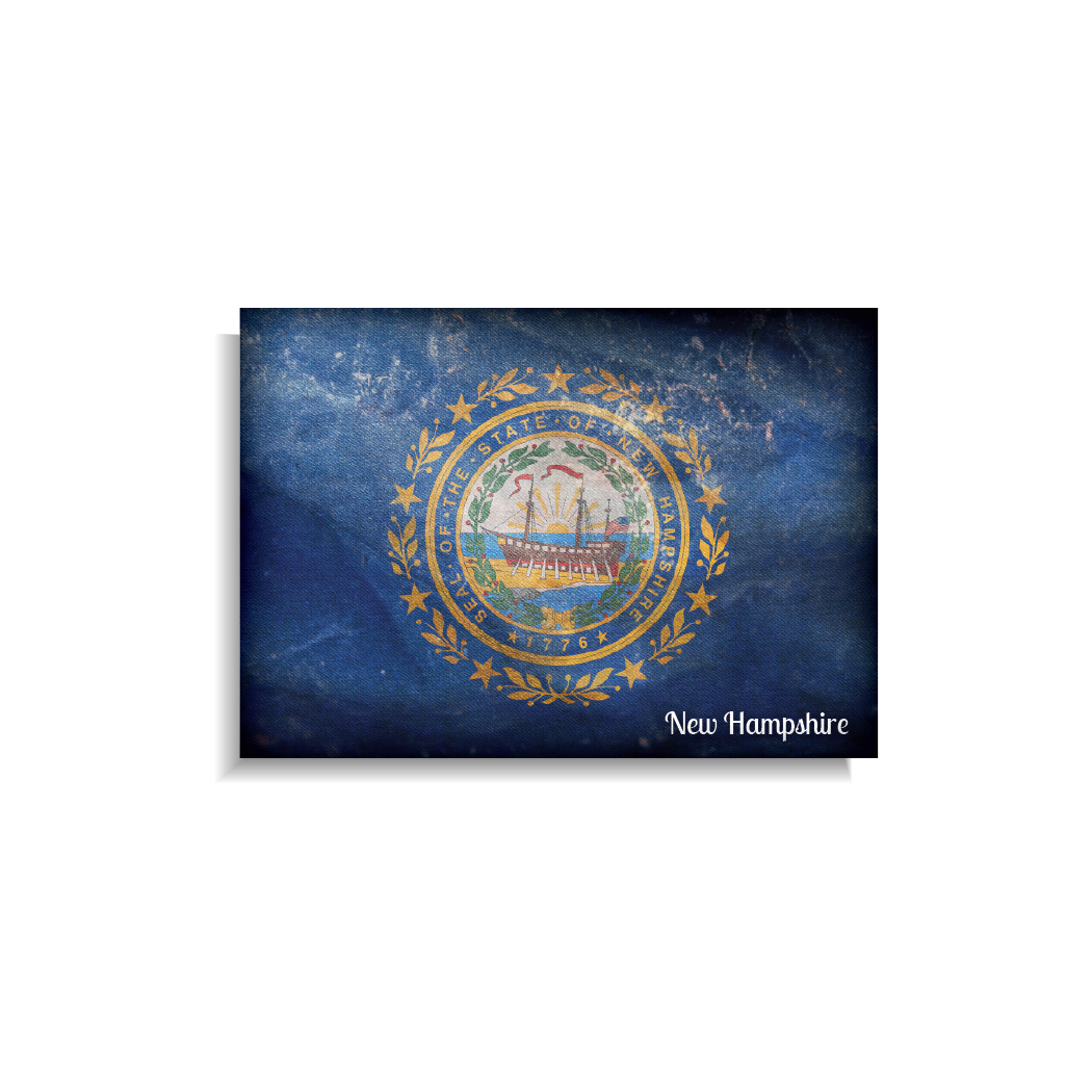 New Hampshire Distressed US State Flag