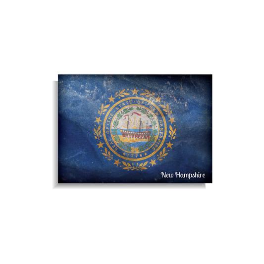 New Hampshire Distressed US State Flag