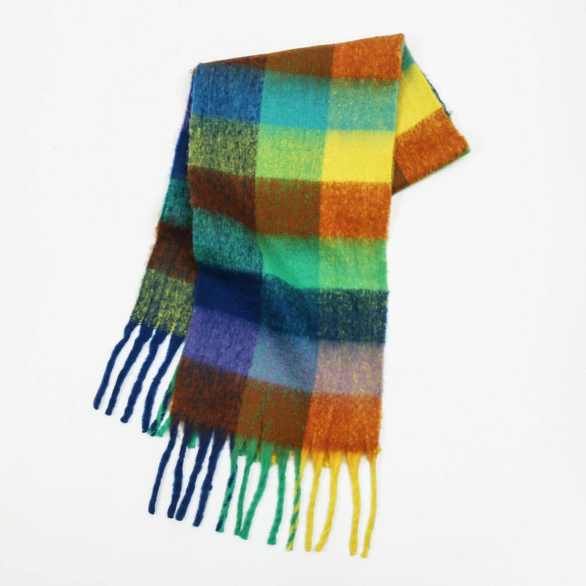 Colorful Plaid Scarf Shawl Scarf