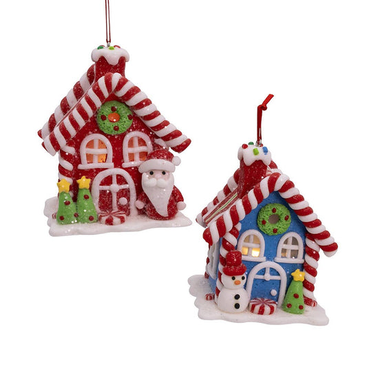 LED assorted light up Gingerbread candy houses