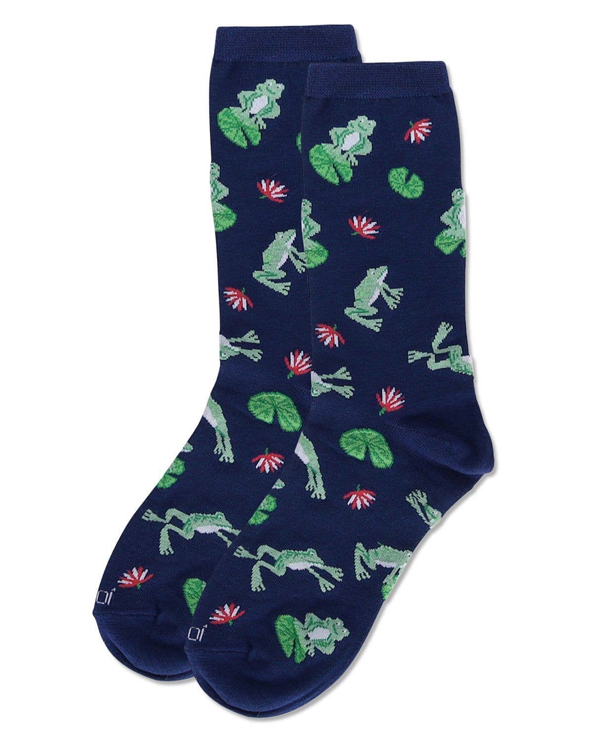 Women's Frogs Bamboo Crew Socks