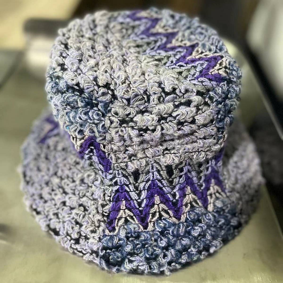 Ethnic retro bucket hat