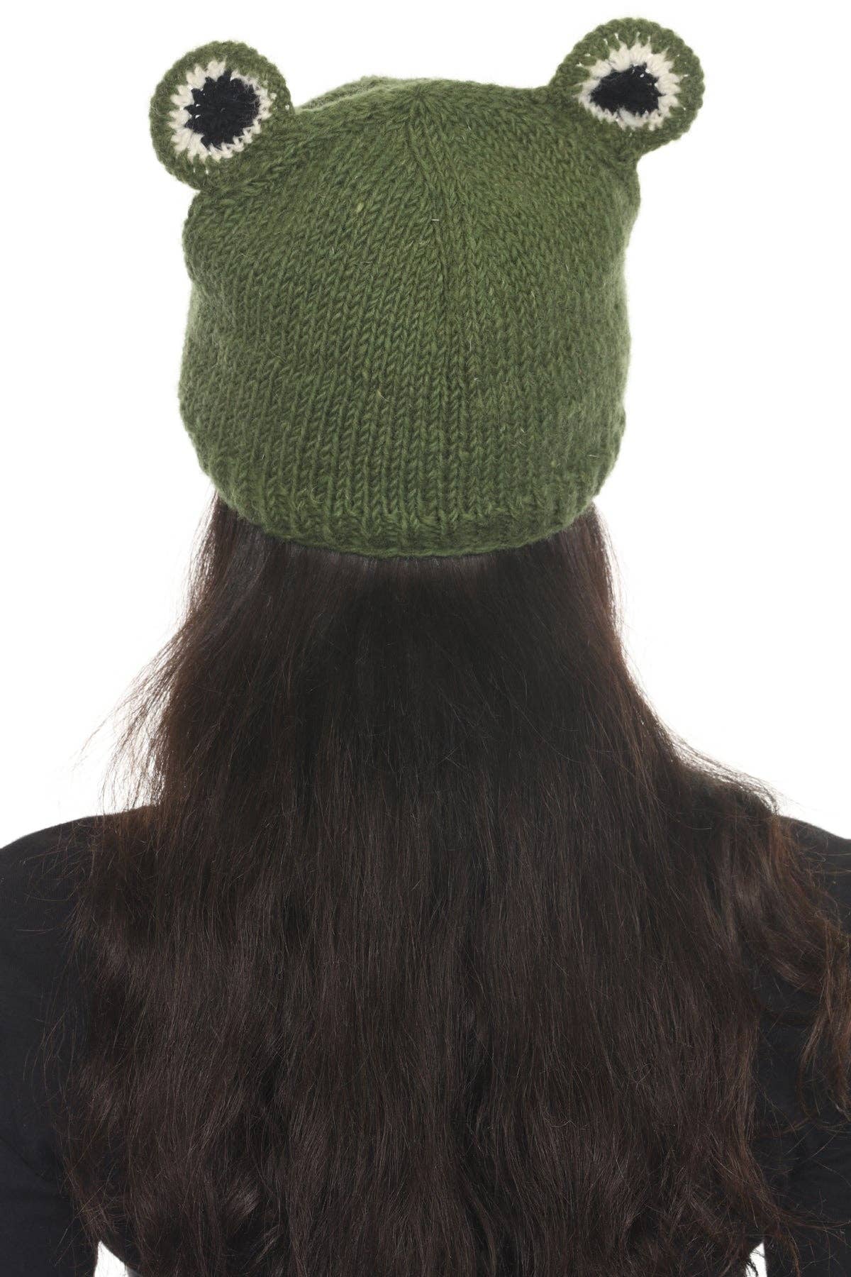 Frog Character Green Beanie