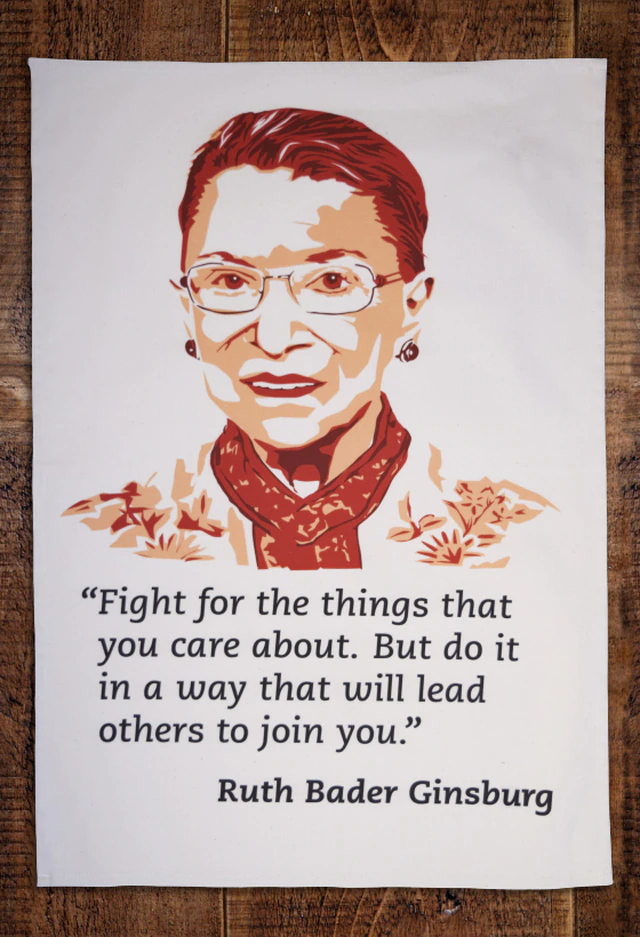 Ruth Bader Ginsburg Tea Towel