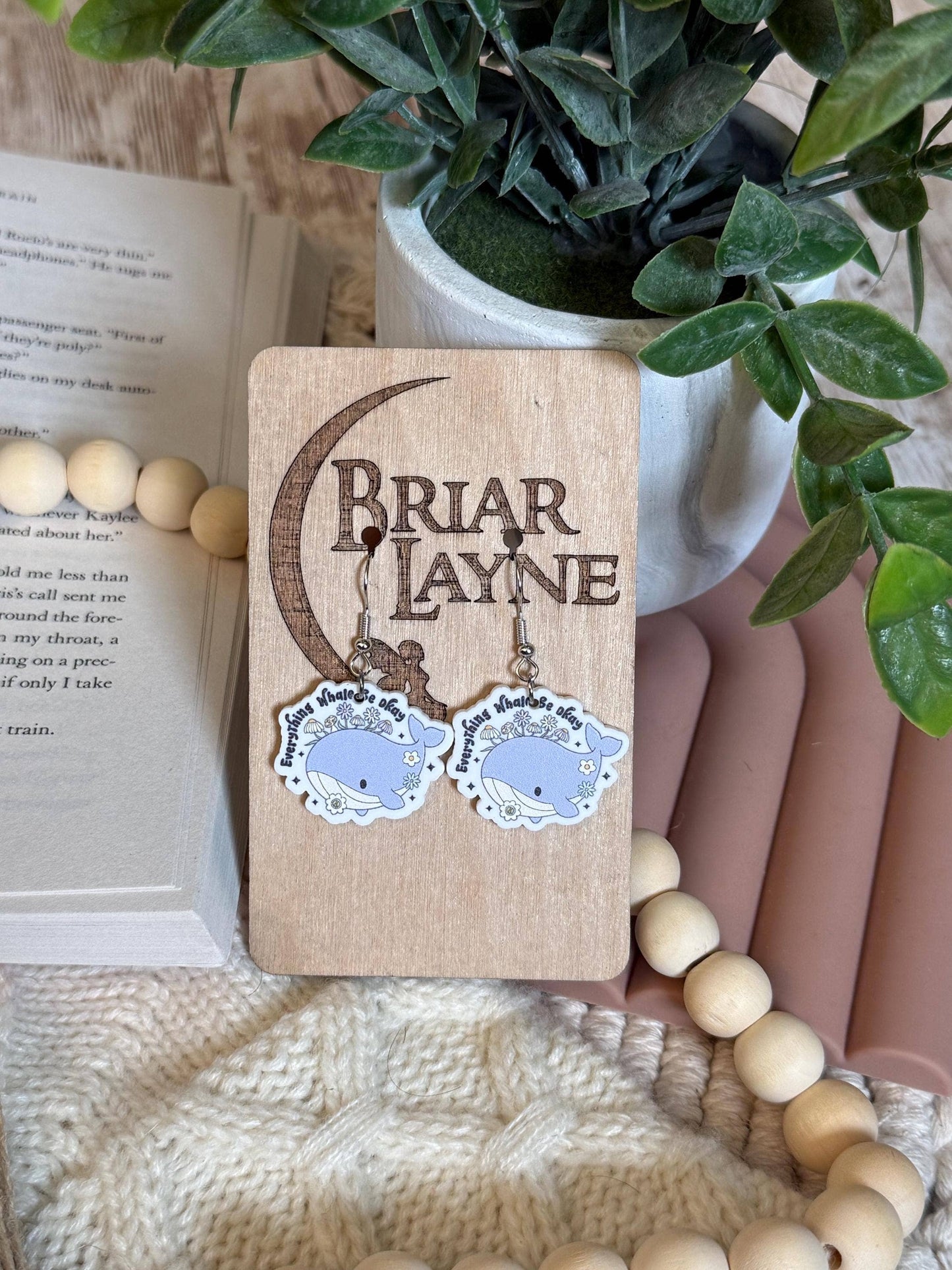 Everything Whale Be Ok Earrings