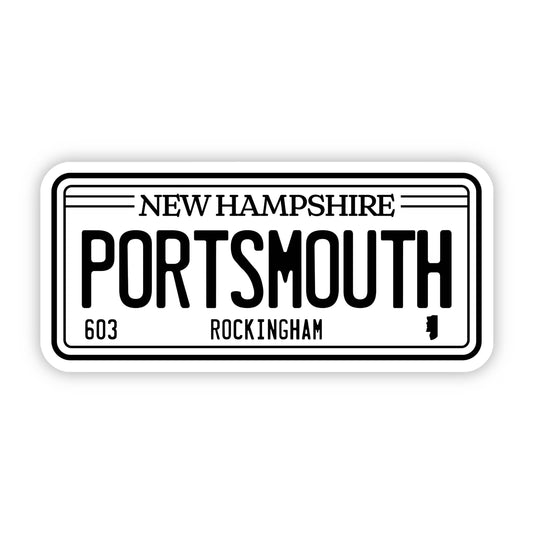 Portsmouth, New Hampshire License Plate Sticker