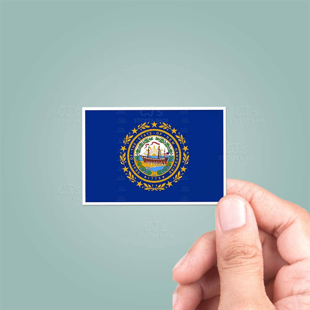New Hampshire NH State Flag Sticker Vinyl Decal