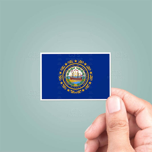 New Hampshire NH State Flag Sticker Vinyl Decal