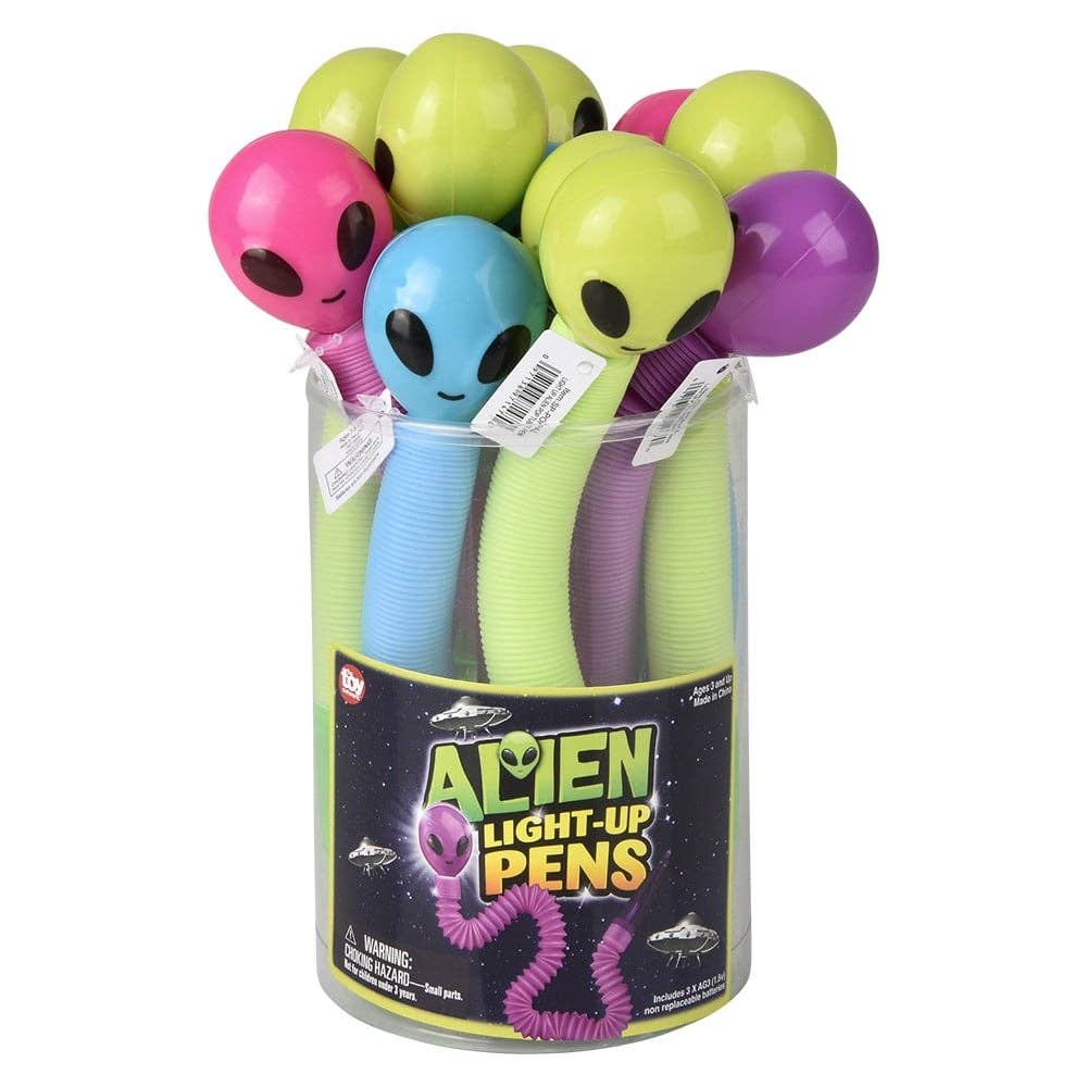 Light up Alien tube pen