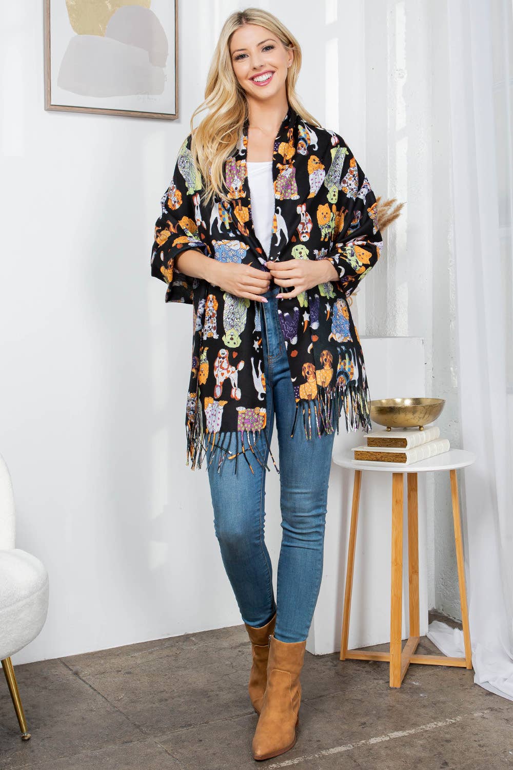 Dog Print Scarf